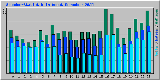 Stunden-Statistik im Monat Dezember 2025